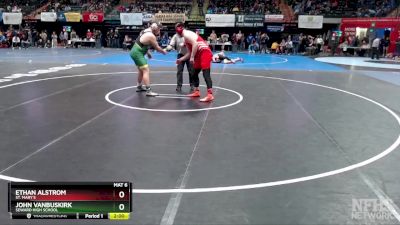 285 lbs Quarterfinal - John Vanbuskirk, Seward High School vs Ethan Alstrom, St. Mary`s