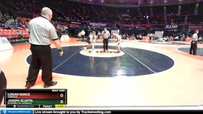 1A 152 lbs Champ. Round 1 - Joseph Gliatta, Elmhurst (IC Catholic) vs Logan Nance, Vandalia