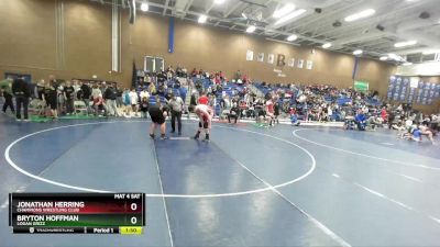 285 lbs Quarterfinal - Jonathan Herring, Champions Wrestling Club vs Bryton Hoffman, Logan Grizz