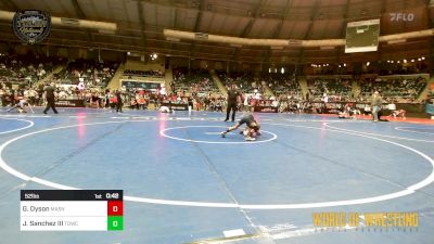 52 lbs Semifinal - Graham Dyson, Mat Assassins vs Javier Sanchez III, Top Dog Wrestling Club