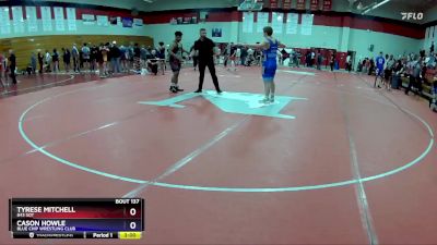 215 lbs Semifinal - Tyrese Mitchell, 843 SOT vs Cason Howle, Blue Chip Wrestling Club