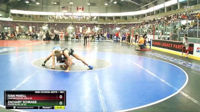 160 lbs Cons. Round 1 - Zachary Schrage, Horseheads Sr HS vs Ivan Mixell, Chambersburg Area Hs