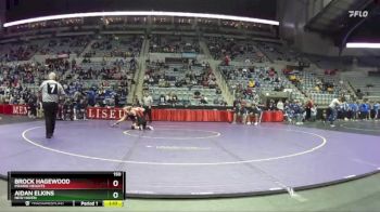 150 lbs Semifinal - Brock Hagewood, Prairie Heights vs Aidan Elkins, New Haven