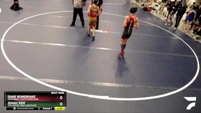 102 lbs Champ. Round 2 - Dane Bonebrake, Centennial Youth Wrestling vs Isaiah Eide, Stillwater Area Wrestling