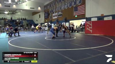 220 lbs Cons. Round 3 - Victor Ramirez, Nordhoff vs Andres Gonzalez, Channel Islands