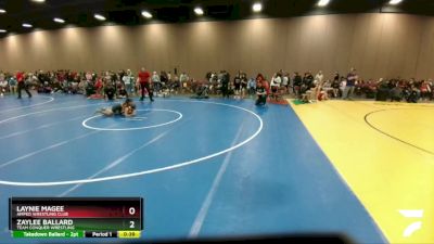 86-100 lbs Round 2 - Zaylee Ballard, Team Conquer Wrestling vs Laynie Magee, Amped Wrestling Club