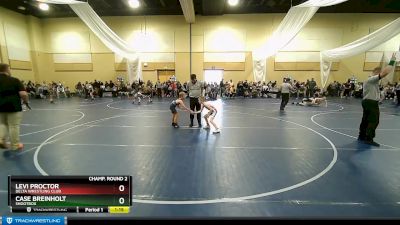 63 lbs Champ. Round 2 - Levi Proctor, Delta Wrestling Club vs Case Breinholt, Shootbox