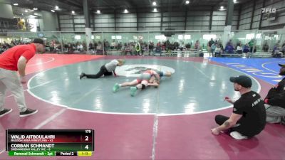 106 lbs Round 2 (4 Team) - Landon Logan, COMBAT ATHLETICS vs Caiden McDermott, NORTH CAROLINA WRESTLING FACTORY - BLUE