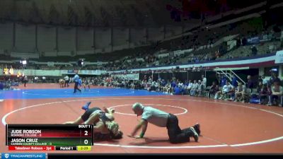 125 lbs Round 1 (3 Team) - Jude Robson, Roanoke College vs Jason Cruz, Camden County College