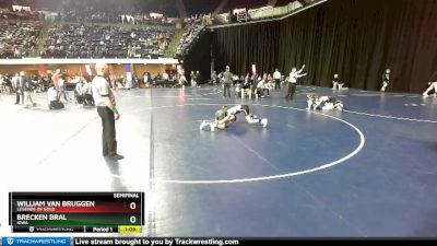 92 lbs Semifinal - William Van Bruggen, Legends Of Gold vs Brecken Bral, Iowa