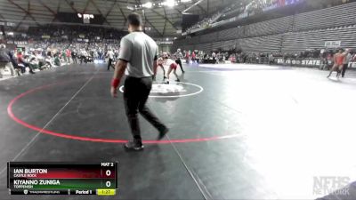 1A 145 lbs Semifinal - Kiyanno Zuniga, Toppenish vs Ian Burton, Castle Rock