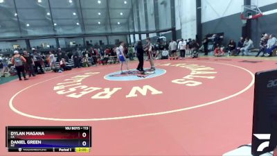 113 lbs Quarterfinal - Dylan Magana, CA vs Daniel Green, MT