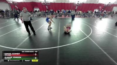 165 lbs Cons. Round 2 - Samuel Schmidt, Wisconsin vs Gunnar Johnson, Wisconsin