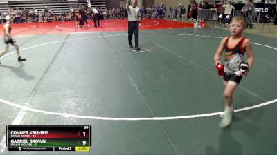 65 lbs Semis (4 Team) - Jase Browen, LPGE/B Wolves vs Charlie Jarva, Grand Rapids