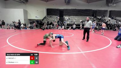 89 lbs Rr Rnd 3 - Jackson Hetzel, Washington Twp vs Jackson Stokes, Smittys Barn