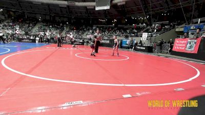 57 lbs Round Of 16 - Sakura Bainter, South Dakota Made vs Aubriella Hollandsworth, GGB Ohio