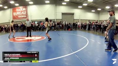 97 lbs Cons. Round 2 - John Springer, Nova WC vs Nikolai Novario, Great Neck Wrestling Club