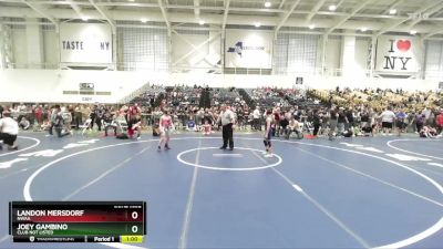 88 lbs Quarterfinal - Landon Mersdorf, NWAA vs Joey Gambino, Club Not Listed