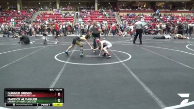 70 lbs Champ. Round 1 - Maddox Almaguer, Garden City Wrestling Club vs Gunner Driggs, Manhattan Wrestling Club