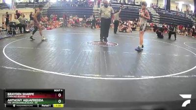 108 lbs Round 2 (6 Team) - Anthony Aquafredda, The Untouchables Black vs Brayden Sharpe, Carolina Reapers