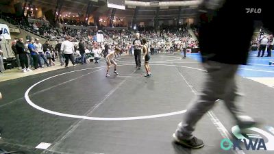 60 lbs Consi Of 8 #2 - Keilen Fields, Wyandotte Youth Wrestling vs Grayson Wolf, Wolfpak Wrestling