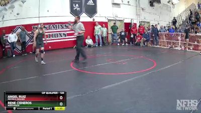 126 lbs Champ. Round 2 - Angel Ruiz, Pacifica Oxnard vs Rene Cisneros, Northview