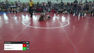 85 lbs Pools - Gavin Rush, Team Palmetto vs Maverik Wilson, West Virginia Wild