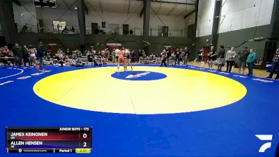 175 lbs Cons. Round 1 - James Keinonen, OR vs Allen Hensen, AK