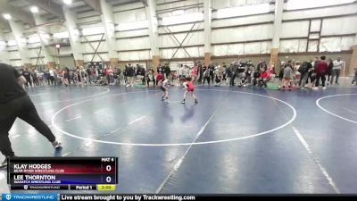 53 lbs Quarterfinal - Klay Hodges, Bear River Wrestling Club vs Lee Thornton, Wasatch Wrestling Club