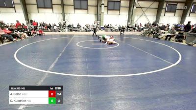 197 lbs Quarterfinal - Joe Colon, Wesleyan vs Christian Kuechler, Plymouth