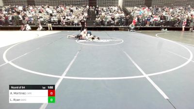 128-I lbs Round Of 64 - Anthony Martinez, Lenape vs Lukas Ryan, Savage Wrestling Academy