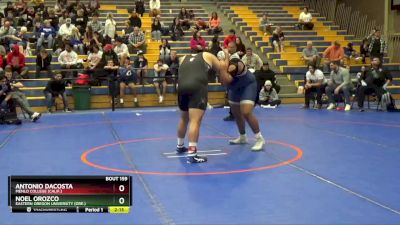 285 lbs Semifinal - Noel Orozco, Eastern Oregon University (Ore.) vs Antonio Dacosta, Menlo College (Calif.)