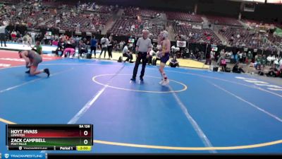 5A 126 lbs Quarterfinal - Hoyt Hvass, Lewiston vs Zack Campbell, Post Falls