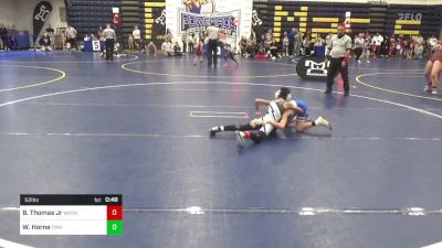 52 lbs Quarterfinal - Blink Thomas Jr, Washington vs Wyatt Horne, Trinity