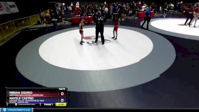 94 lbs Semifinal - Mirian Osorio, Western High School Wrestling vs Nayele Castro, Golden Valley (Bakersfield) High School Wrestling