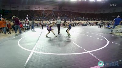 92 lbs Quarterfinal - Benton Welch, Woodland Wrestling Club vs Jaxson Varner, Bristow Youth Wrestling