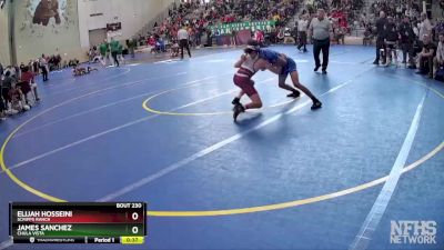 108 Boys Cons. Round 2 - James Sanchez, Chula Vista vs Elijah Hosseini, Scripps Ranch