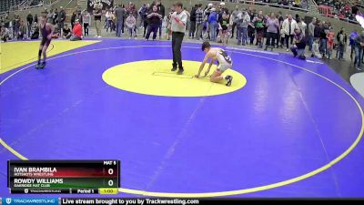 102 lbs Champ. Round 2 - Ivan Brambila, HotShots Wrestling vs Rowdy Williams, Oakridge Mat Club