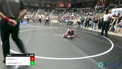 49 lbs Final - Jolee Kait Bryant, Tuttle Wrestling vs Laneigh Jo Cartwright, Midwest City Bombers