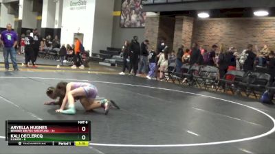 82 lbs Round 5 (6 Team) - Kali Declercq, Illinois vs Aryella Hughes, Braided Brutes Wrestling