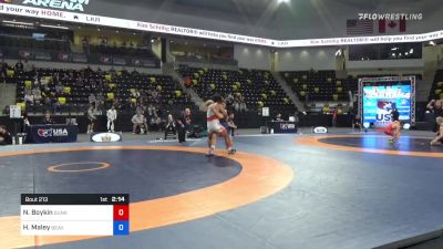 97 kg Semifinal - Nicholas Boykin, Sunkist Kids Wrestling Club vs Haydn Maley, Beaver Dam Wrestling Regional Training Center