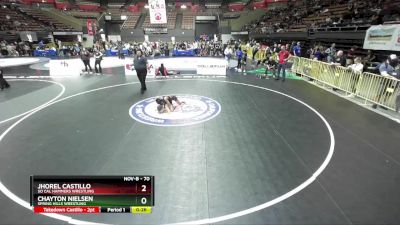 70 lbs Cons. Round 4 - Chayton Nielsen, Spring Hills Wrestling vs Jhorel Castillo, So Cal Hammers Wrestling