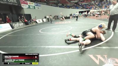 6A-215 lbs 3rd Place Match - Isandre De La Torre, South Medford vs Walter Dahme, Sherwood