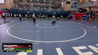 120 lbs Semifinal - Braulio Estrada, El Paso Franklin vs Derek Ruffin, Austin Vandegrift