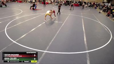 125 lbs Quarterfinal - Keon Callies, MN Elite Wrestling Club vs Tatum Hachaba, Maple Grove Wrestling Club