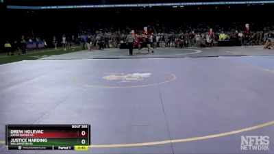 D3-106 lbs Cons. Round 2 - Drew Holevac, Eaton Rapids HS vs Justice Harding, Williamston HS