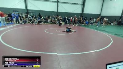 71-77 lbs Semifinal - Jimmie Fewell, Cowboy Mat Club vs Ace Mead, Red Devil Mat Club