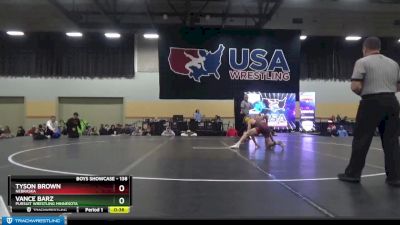 138 lbs Cons. Round 2 - Tyson Brown, Nebraska vs Vance Barz, Pursuit Wrestling Minnesota