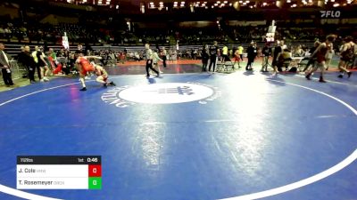 112 lbs Semifinal - Jack Cole, Hnwc vs Tristan Rosemeyer, Orchard South WC