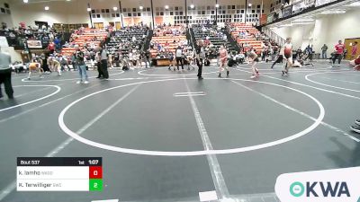 98 lbs Semifinal - King Lamho, Wagoner Takedown Club vs Kolten Terwilliger, Salina Wrestling Club